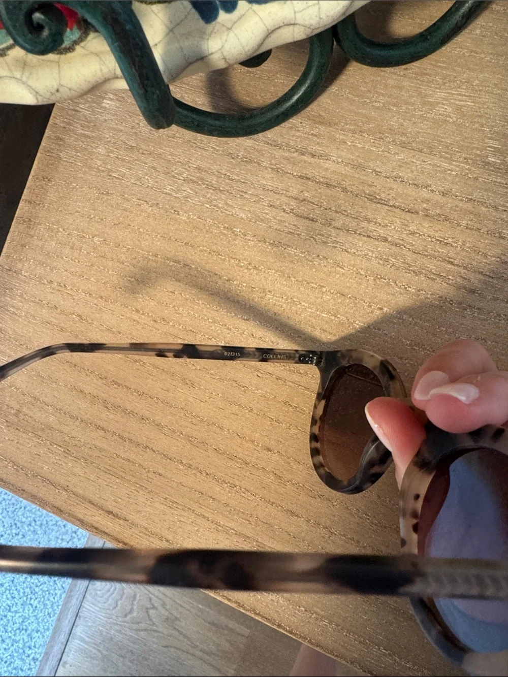 KREWE Collins Sunglasses – Tortoise Frame with Blue Lenses